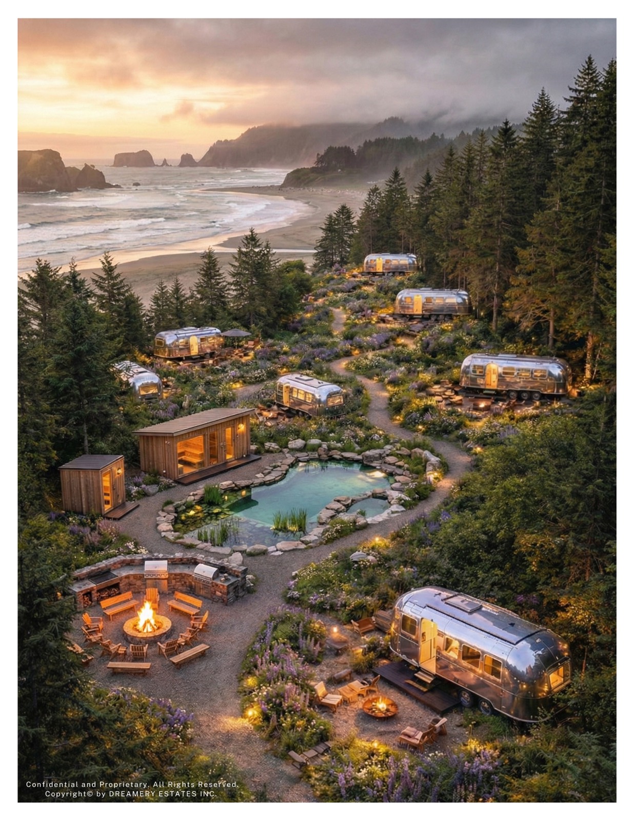 Van Isle Dreamery Estates concept render